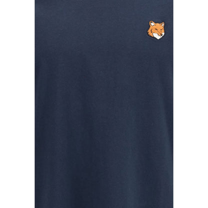 Maison Kitsuné Blue Cotton T-Shirt