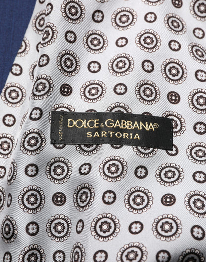 Dolce & Gabbana Men's Virgin Wool Viscose & Silk Vest - Navy