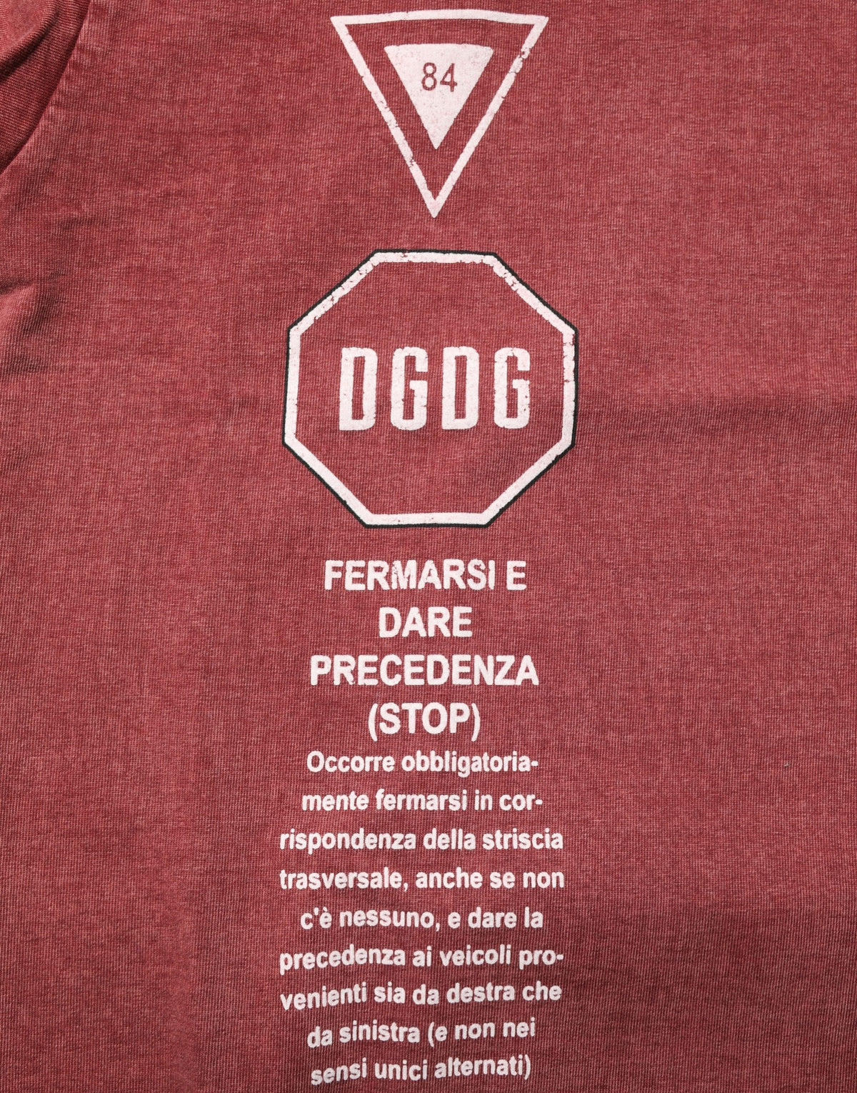 Dolce & Gabbana Men's Regular Fit Short-Sleeve Round Neck Cotton T-Shirt - Brown Maroon Patterned Print