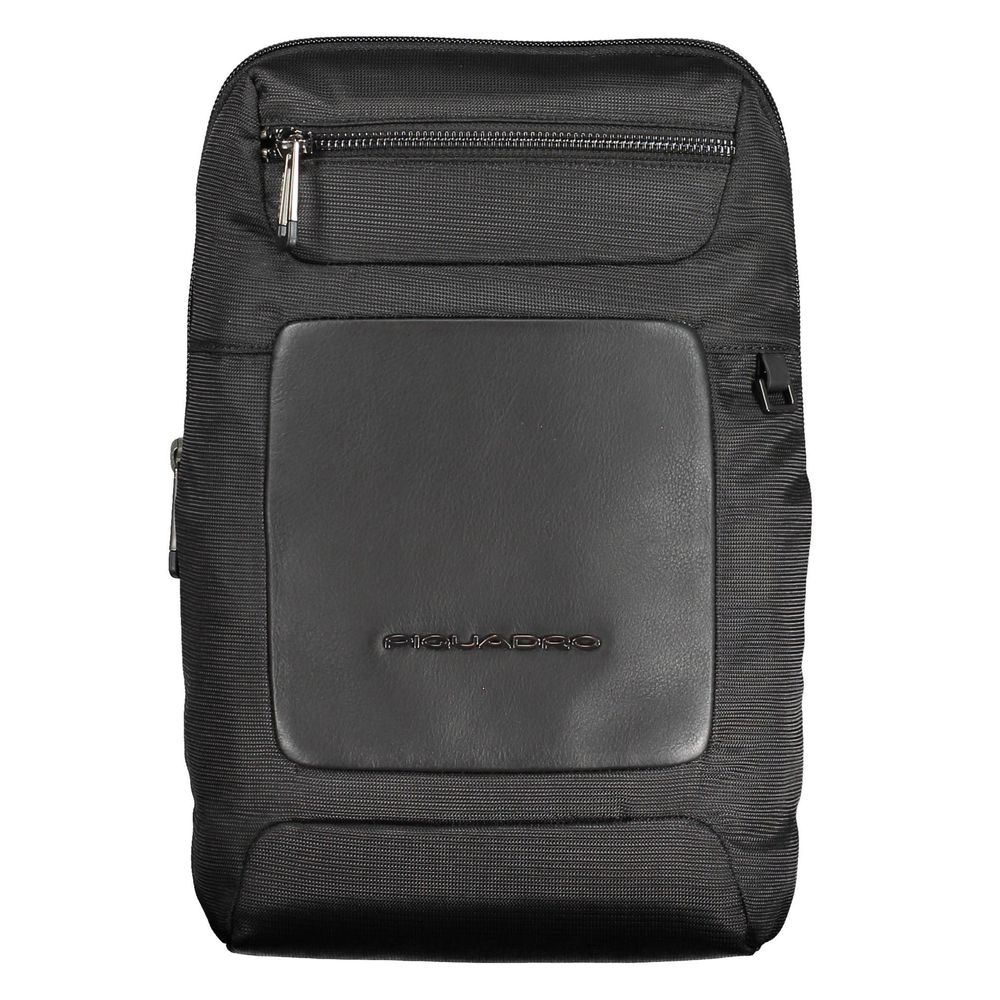Piquadro Nero Econyl Men Shoulder Bag