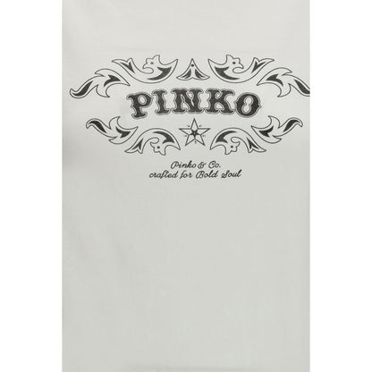 PINKO White Cotton T-Shirt