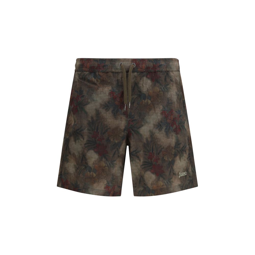 Herno Multicolor Polyamide Swim Shorts