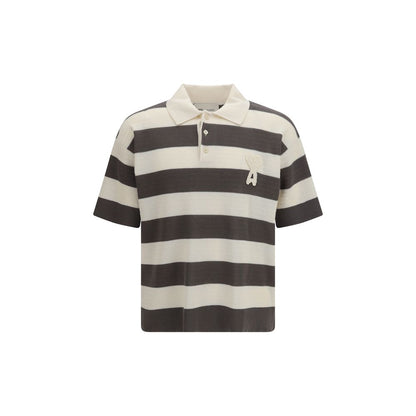Ami Paris Multicolor Cotton Polo Shirt