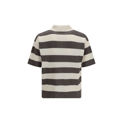 Ami Paris Multicolor Cotton Polo Shirt