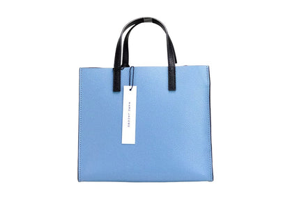 Marc Jacobs Grind Mini Blue Heaven Colorblock Leather Tote Crossbody Bag Purse