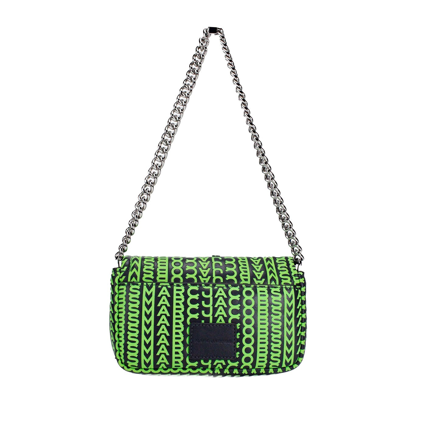 Marc Jacobs Neon Green The Monogram Leather J Marc Mini Shoulder Bag Crossbody