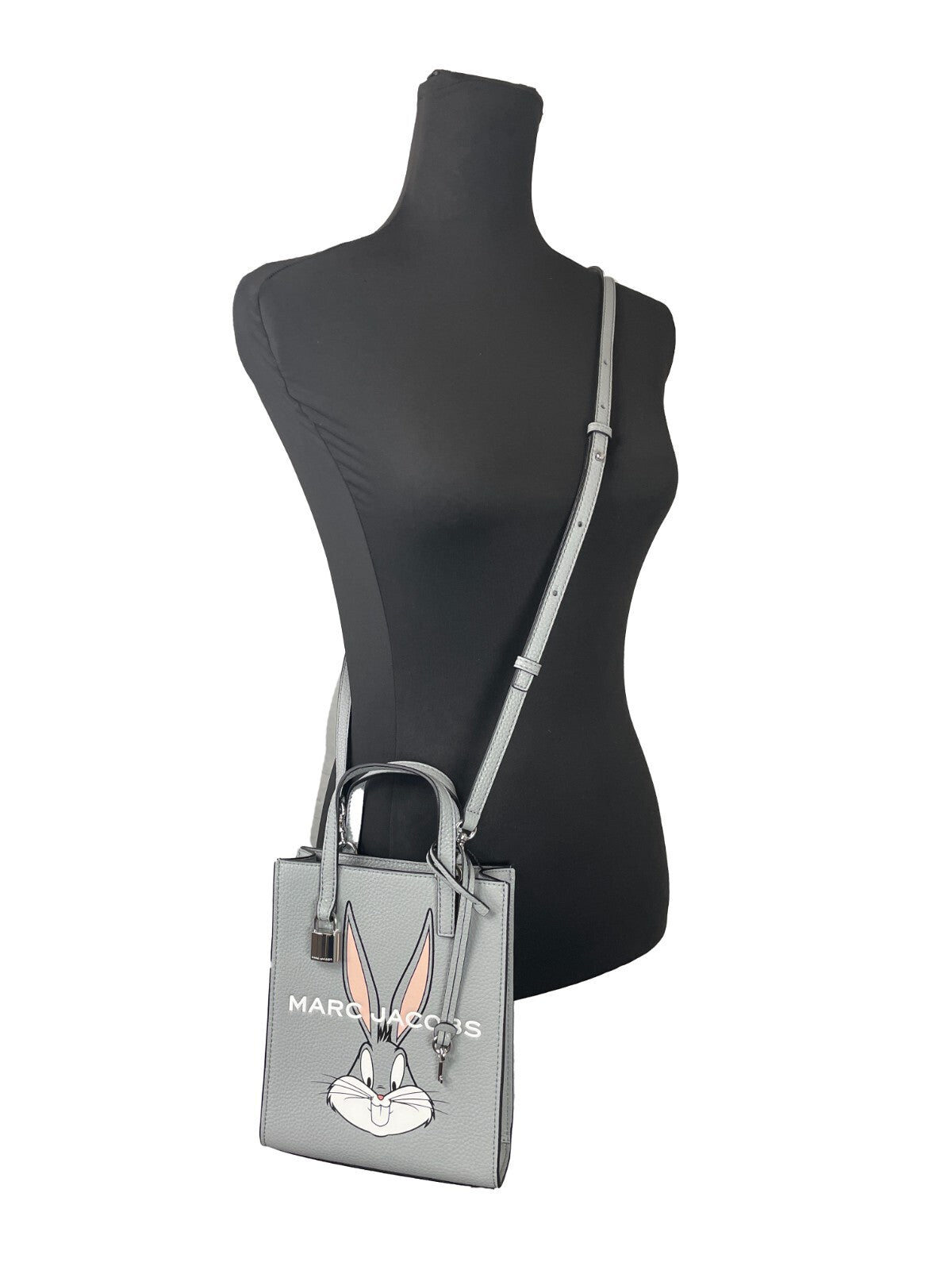 Marc Jacobs X Looney Tunes Bugs Bunny Mini Grind Pebbled Leather Crossbody Bag