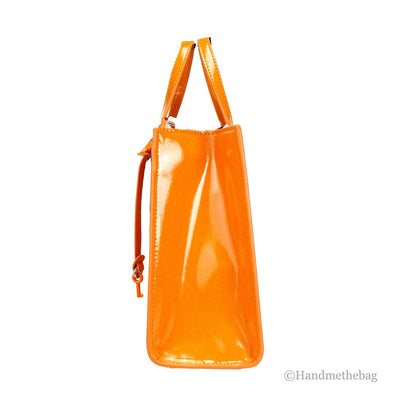 Marc Jacobs Mini Grind Scorched Patent Leather Crossbody Tote Bag Purse