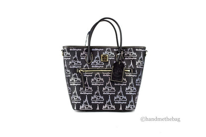 Dooney & Bourke Black Walt Disney World 50th Anniversary Leather Tote Bag