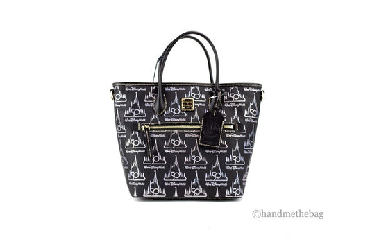 Dooney & Bourke Black Walt Disney World 50th Anniversary Leather Tote Bag
