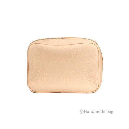 Burberry Small Branded Peach Pink Grainy Leather Camera Crossbody Bag