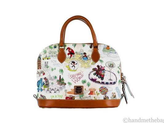 Dooney & Bourke Disney Pixar Maps Satchel Crossbody Bag Purse