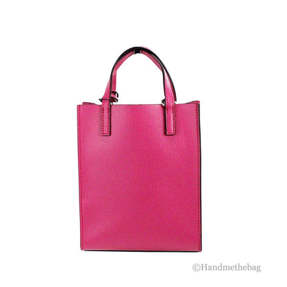 Marc Jacobs Mini Grind Cactus Flower Pebbled Leather Crossbody Tote Bag