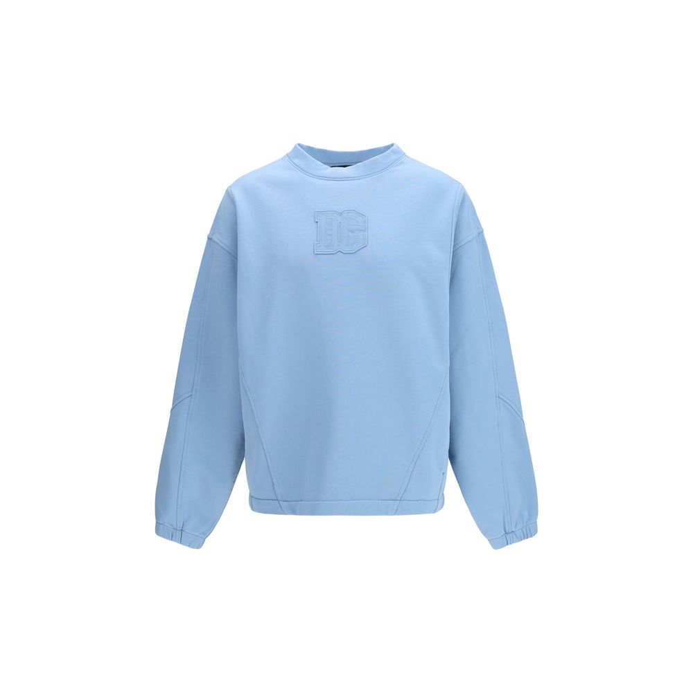 Dolce & Gabbana Blue Cotton Sweatshirt