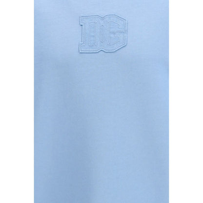 Dolce & Gabbana Blue Cotton Sweatshirt