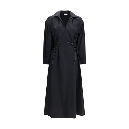 Max Mara Black Cotton Casual Dress