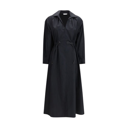 Max Mara Black Cotton Casual Dress