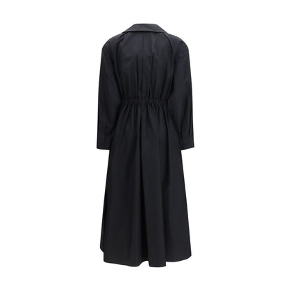 Max Mara Black Cotton Casual Dress