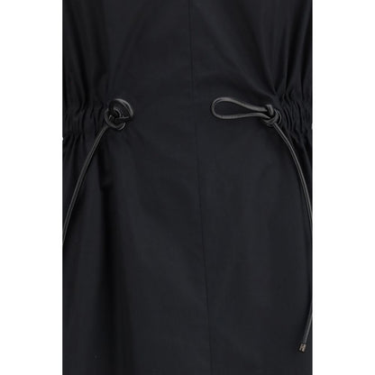 Max Mara Black Cotton Casual Dress