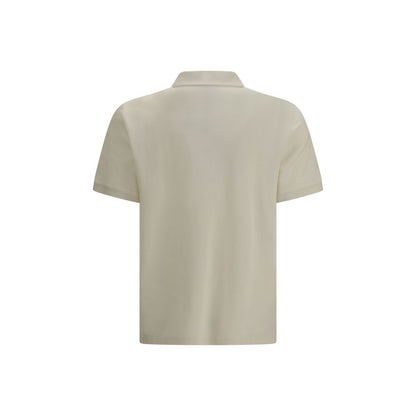 Maison Kitsuné Beige Cotton Polo Shirt