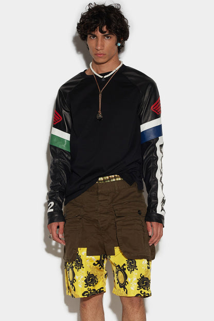 Dsquared² Black Fibres Shorts