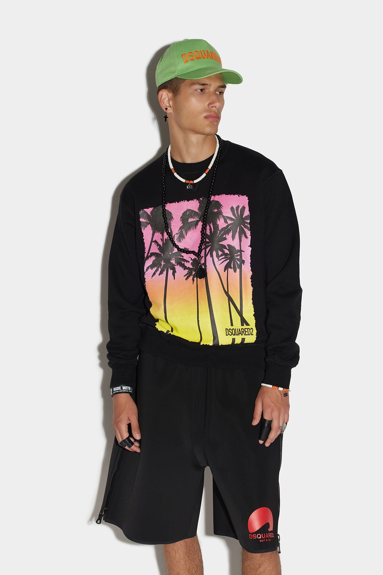 Dsquared² Black Fibres Sweatshirt