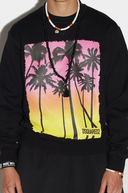 Dsquared² Black Fibres Sweatshirt