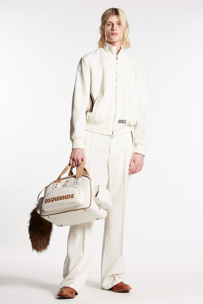 Dsquared² White Fibres Casual Pants