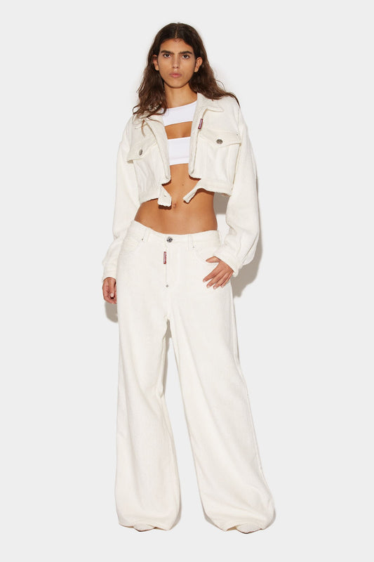 Dsquared² White Fibres Casual Pants