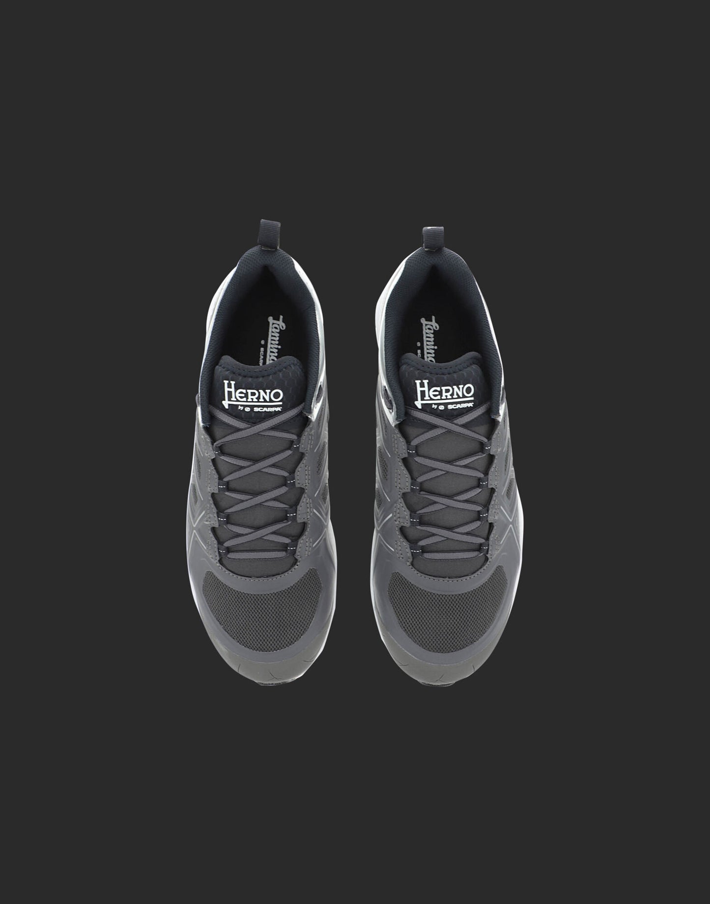 Herno Bicolor Polyester Athletic Sneakers