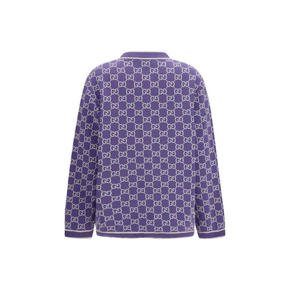 Gucci Purple Cotton Cardigan