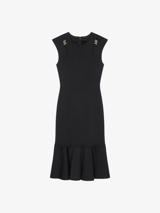 Givenchy Black Fibres Cocktail Dress