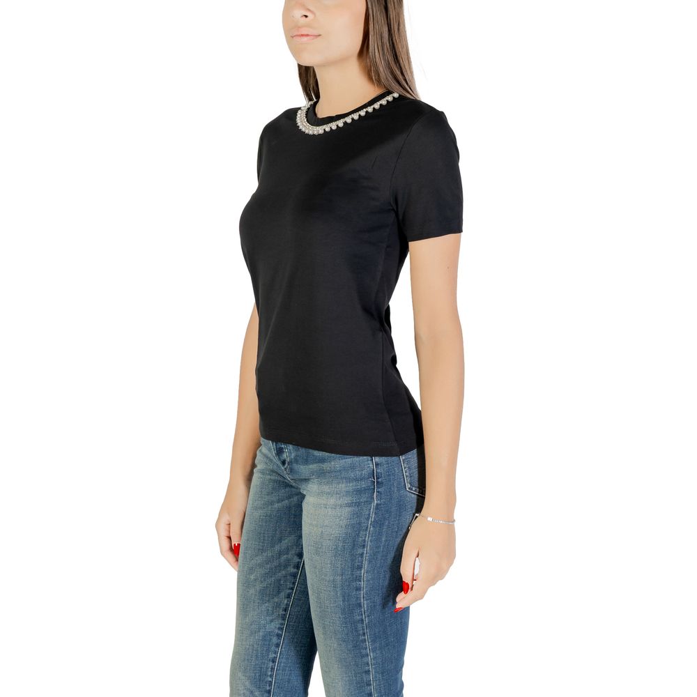 Only Black Cotton T-Shirt