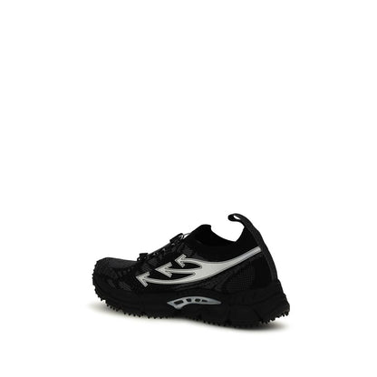 Off-White Black Polyester Athletic Sneakers