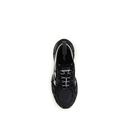 Off-White Black Polyester Athletic Sneakers