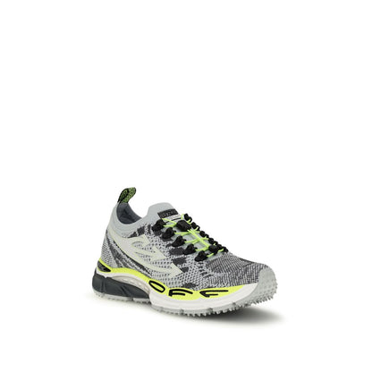 Off-White Multicolor Polyester Athletic Sneakers