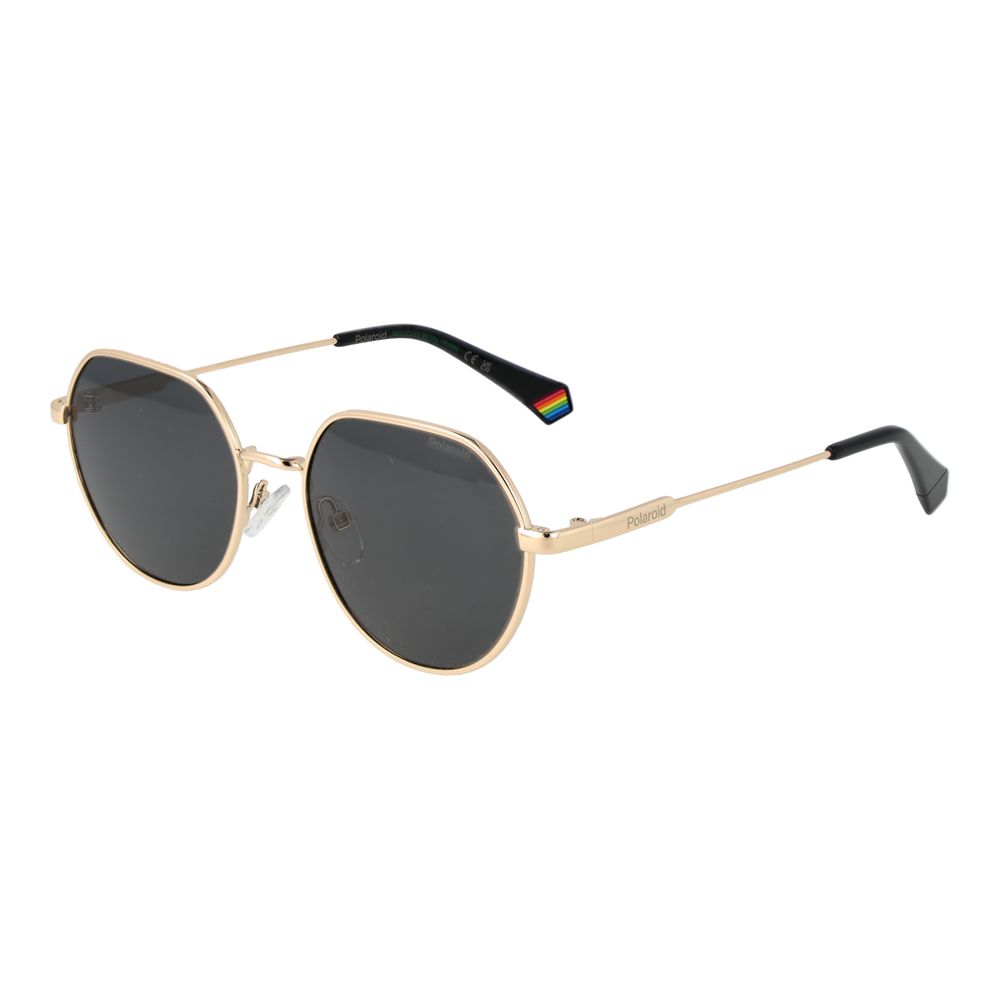Polaroid Gold Metal Sunglasses