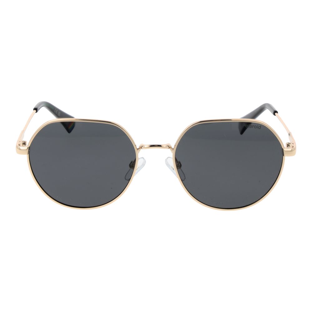 Polaroid Gold Metal Sunglasses