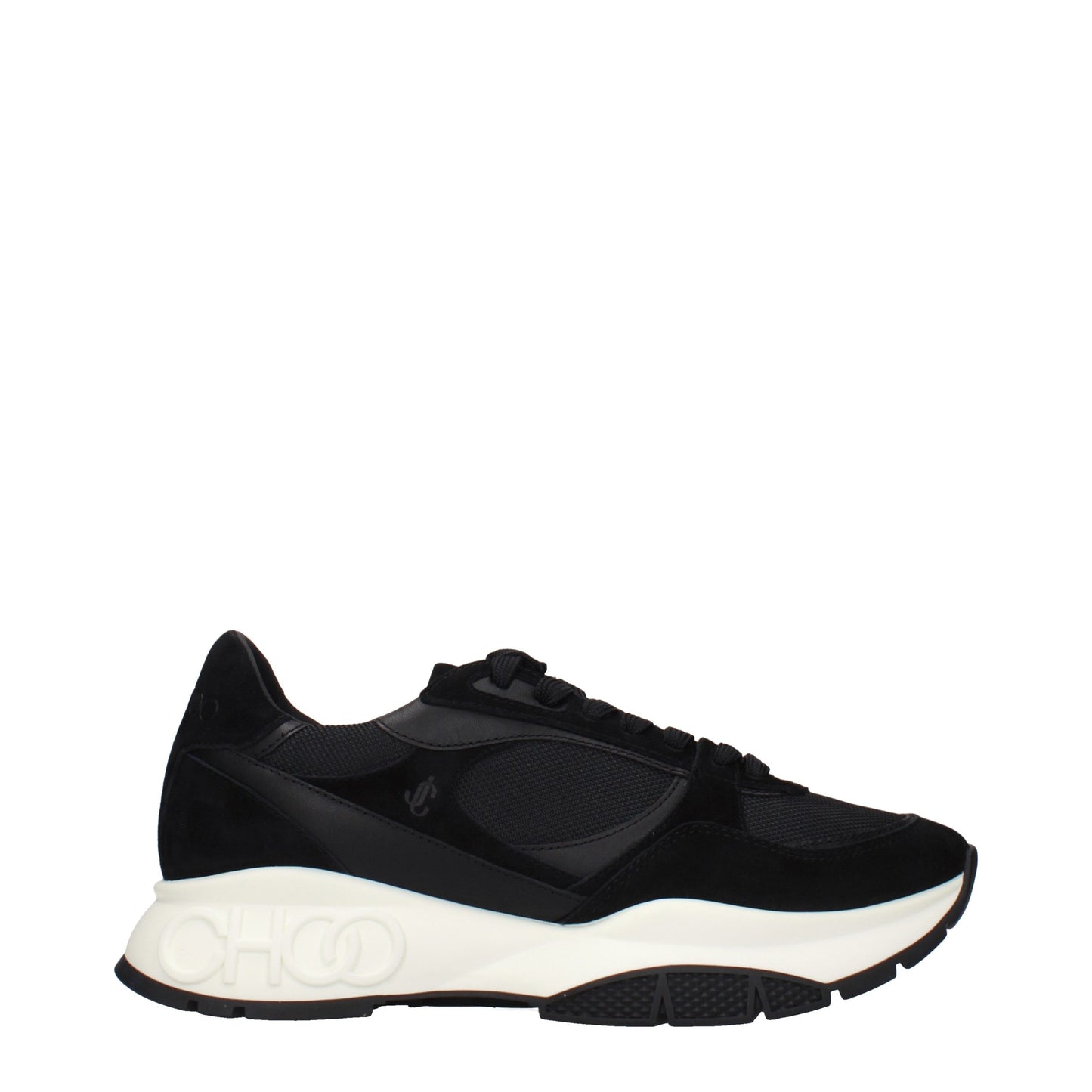 Jimmy Choo Black Fabric Athletic Sneakers