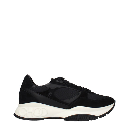 Jimmy Choo Black Fabric Athletic Sneakers