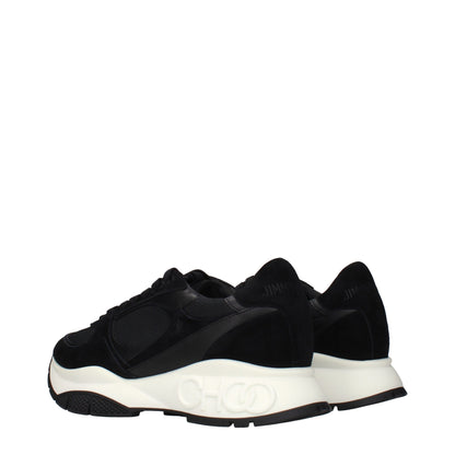 Jimmy Choo Black Fabric Athletic Sneakers