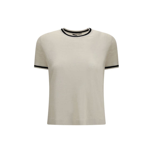 'S Max Mara Beige Linen T-Shirt