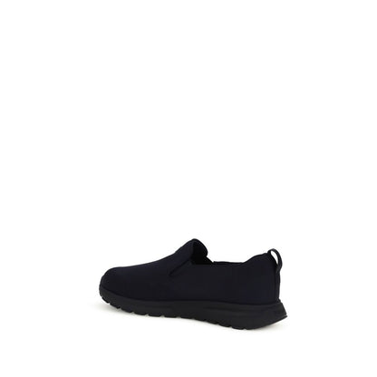 Prada Blue Fabric Low Top Sneakers