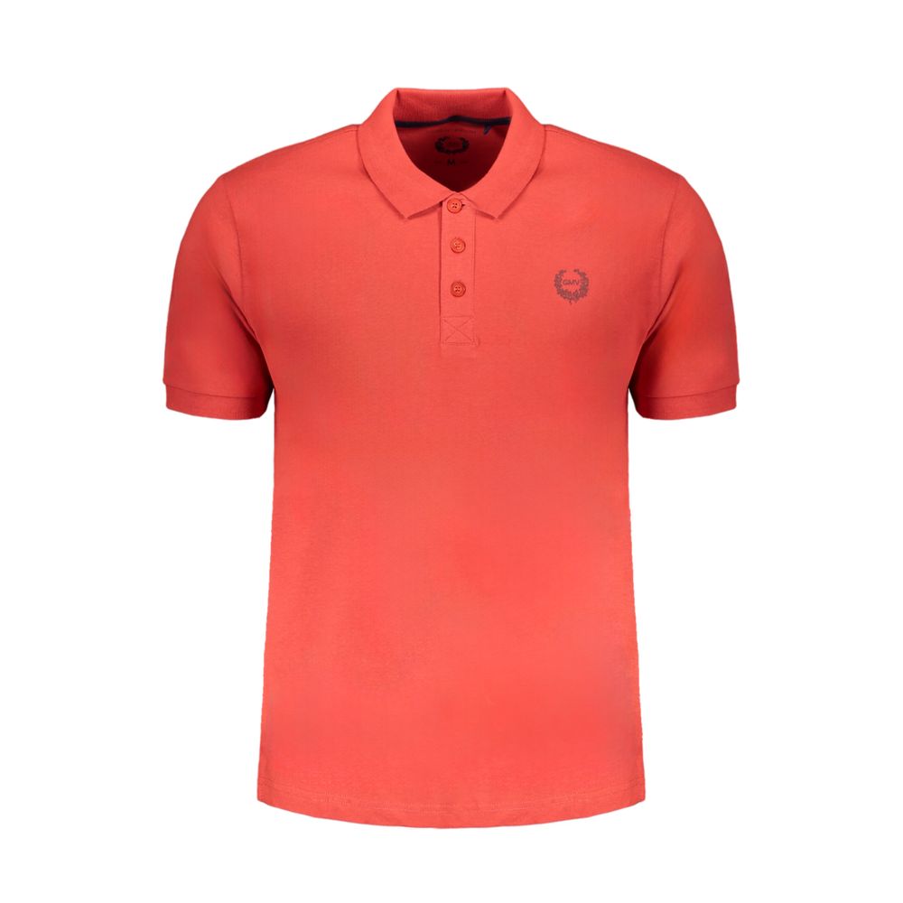 Polo Shirt by Gianmarco Venturi for men in cotton red presents a distinguished silhouette, showcasing a sophisticated and distinguished for a truly distinguished finish.