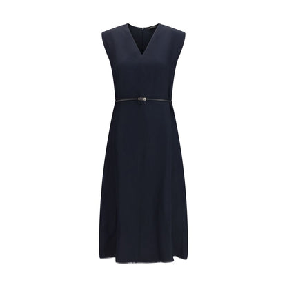 Fabiana Filippi Blue Polyamide Long Dress