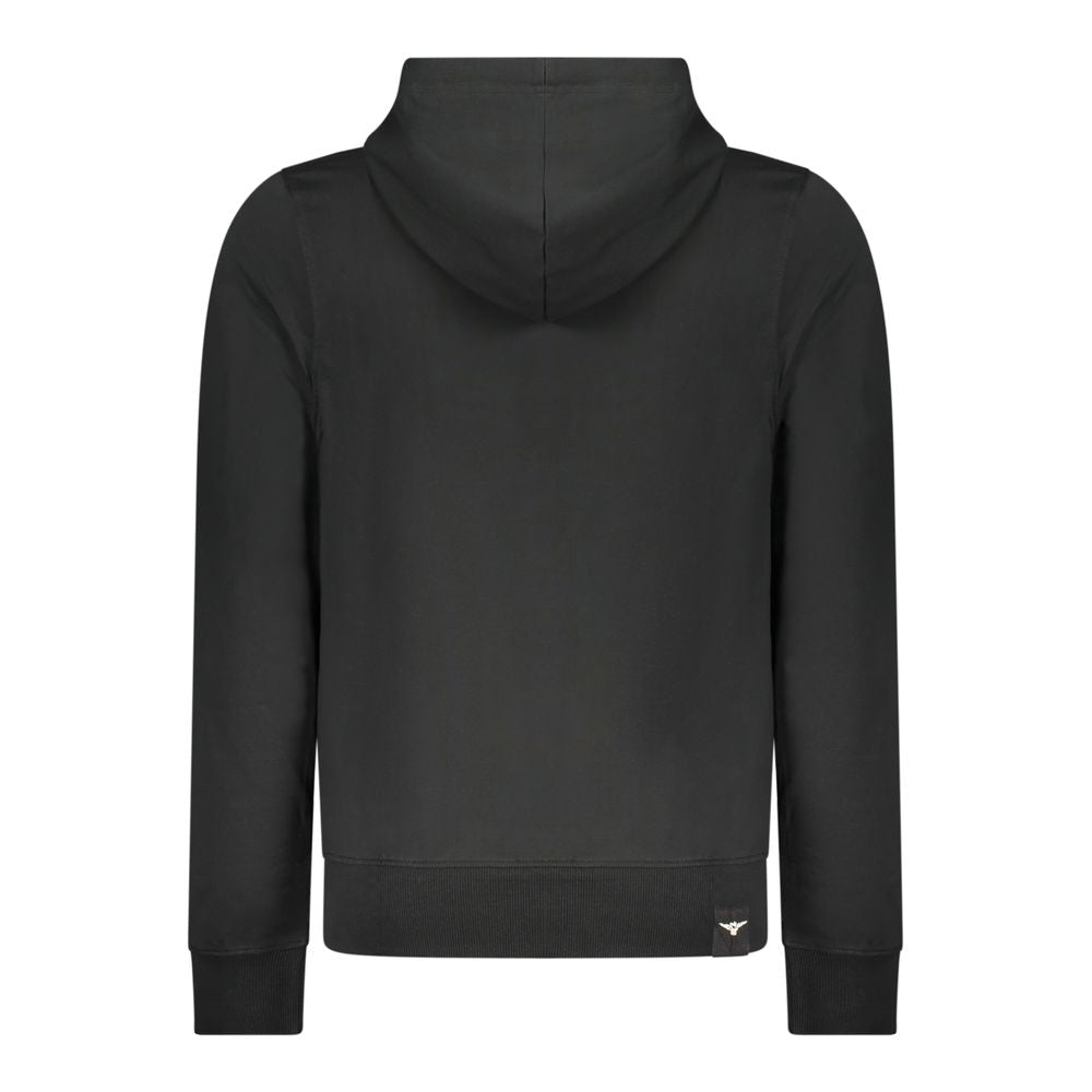Sweatshirt by Accademia Militare for men in cotton black showcases a slouchy chic silhouette, artfully detailed with a slouchy chic and for a slouchy chic finish.