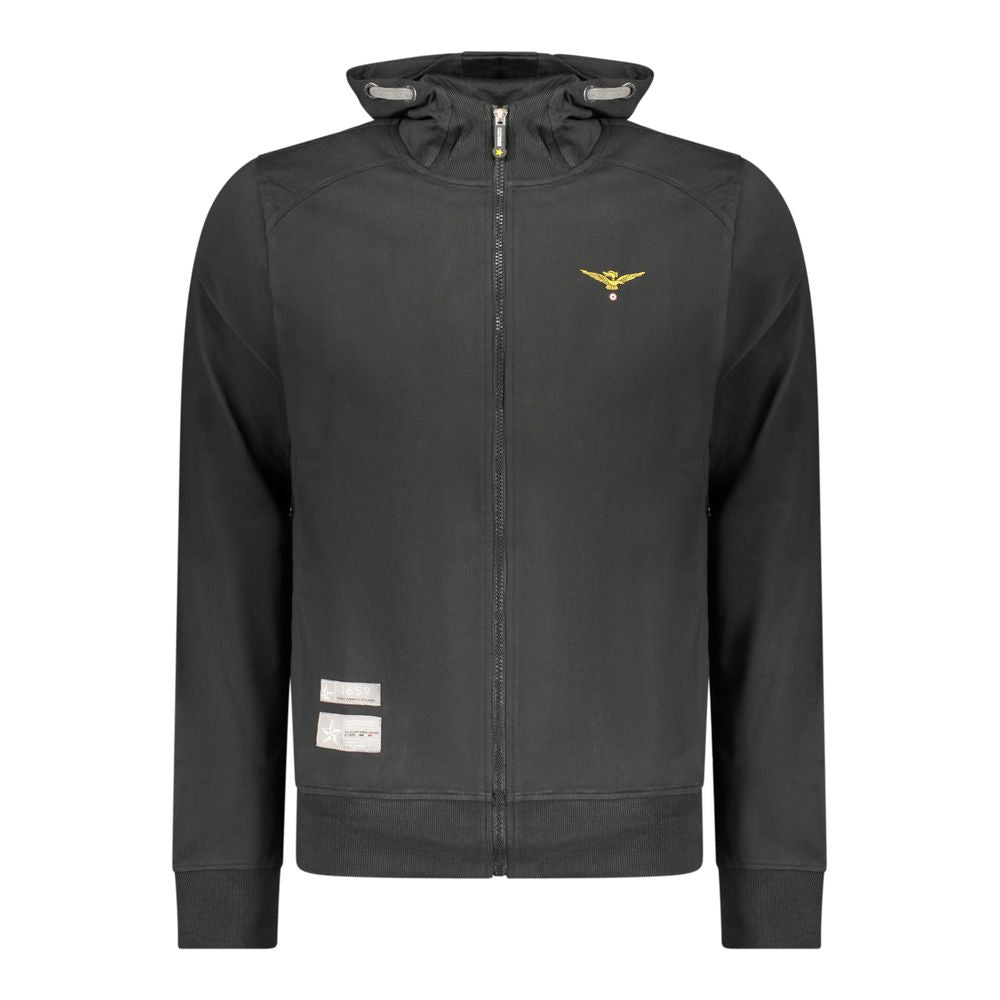 Accademia Militare Black Cotton Men's Sweatshirt