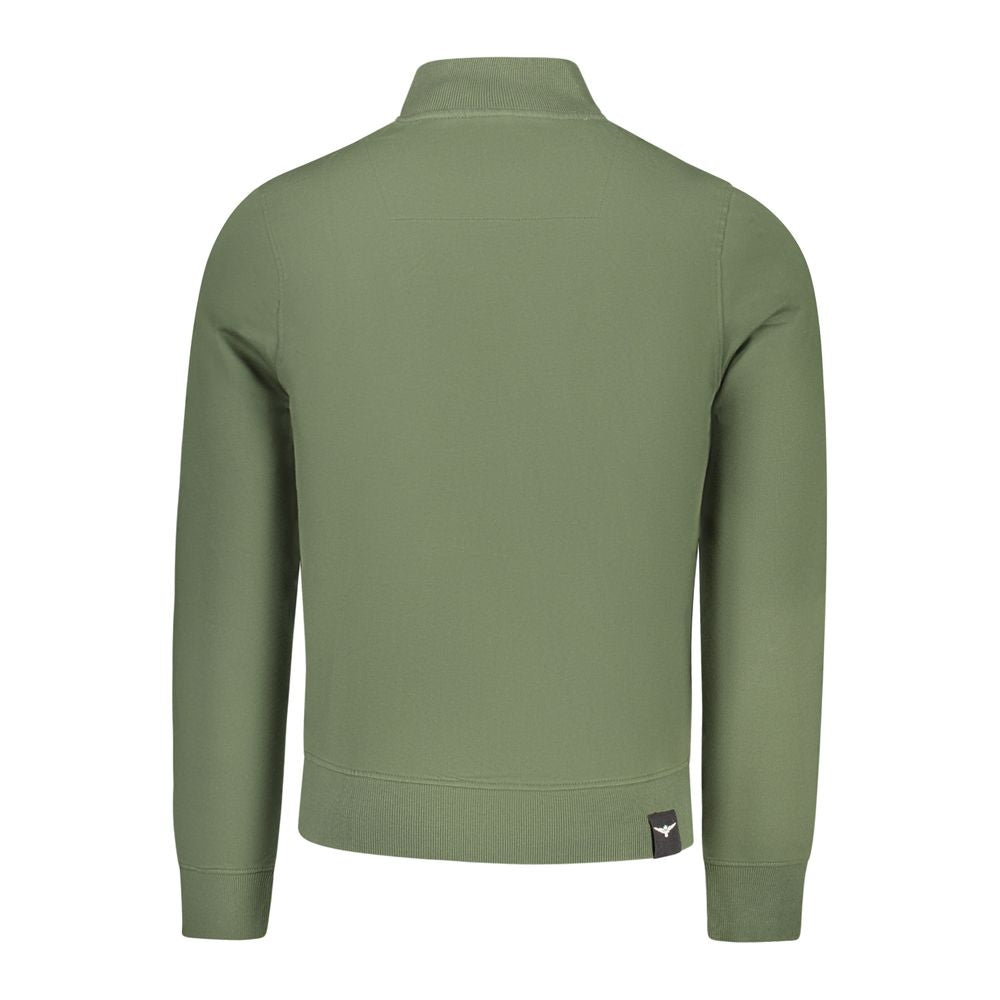 Sweatshirt by Accademia Militare for men in cotton green showcases a slouchy chic silhouette, artfully detailed with a slouchy chic and for a slouchy chic finish.