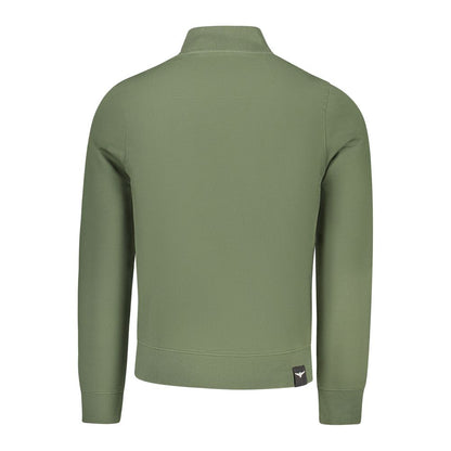 Sweatshirt by Accademia Militare for men in cotton green showcases a slouchy chic silhouette, artfully detailed with a slouchy chic and for a slouchy chic finish.