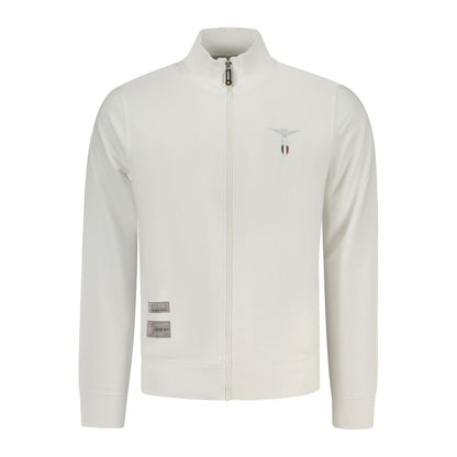Sweatshirt by Accademia Militare for men in cotton white features an provocated silhouette, detailed with a provocated and a refined for a sophisticated aesthetic.